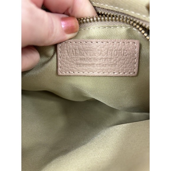 Valentina Fiore Woven Leather Clutch Crossbody Wristlet Adjustable Strap - Picture 12 of 16